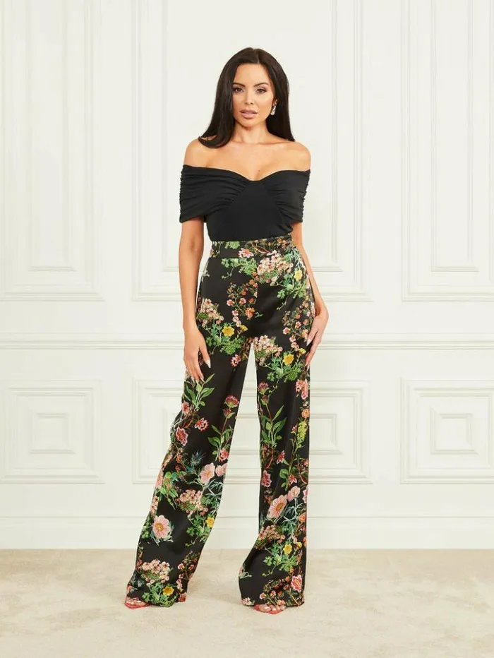 Women GUESS Tops Dora OfftheShoulder Bodysuit Black