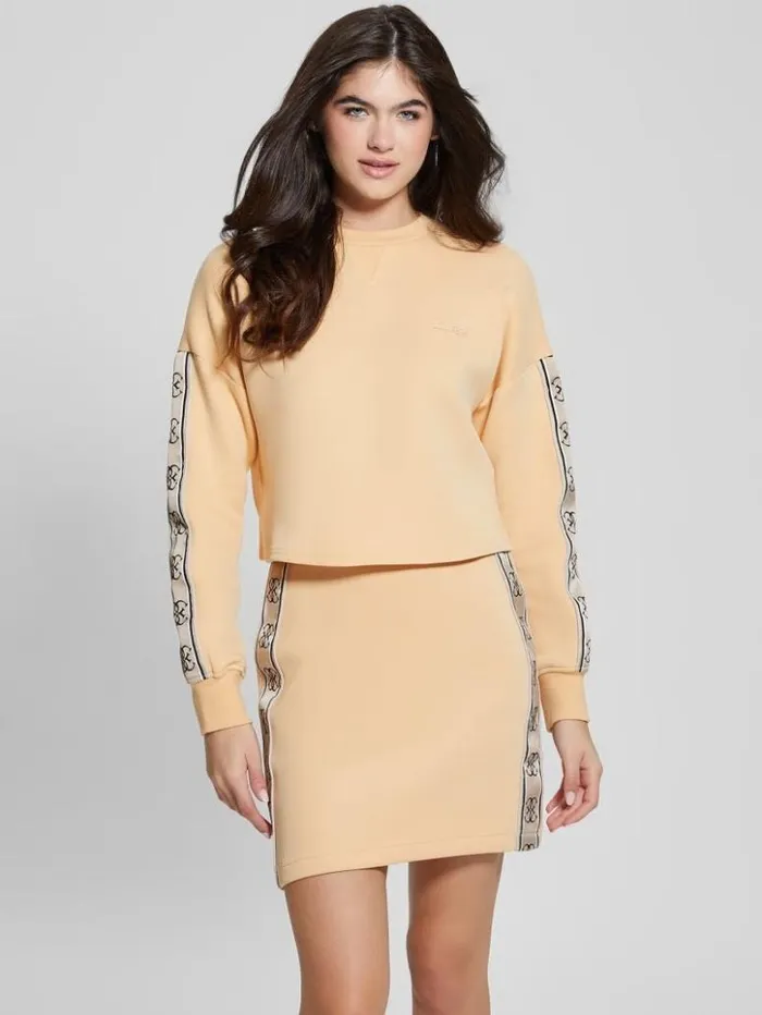 Women GUESS Tops Eco Cymone Quattro G Sweatshirt Sandy Peach