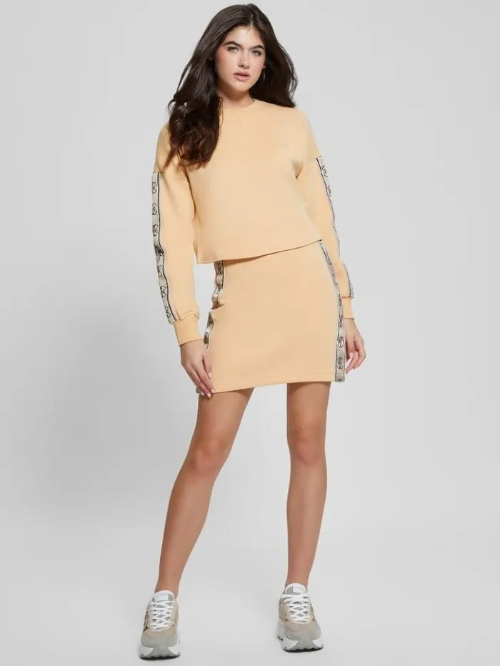 Women GUESS Tops Eco Cymone Quattro G Sweatshirt Sandy Peach
