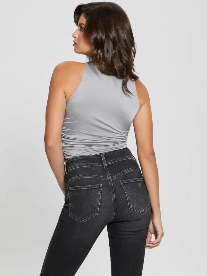 Women GUESS Tops Eco Draped Maeve Top Metallic