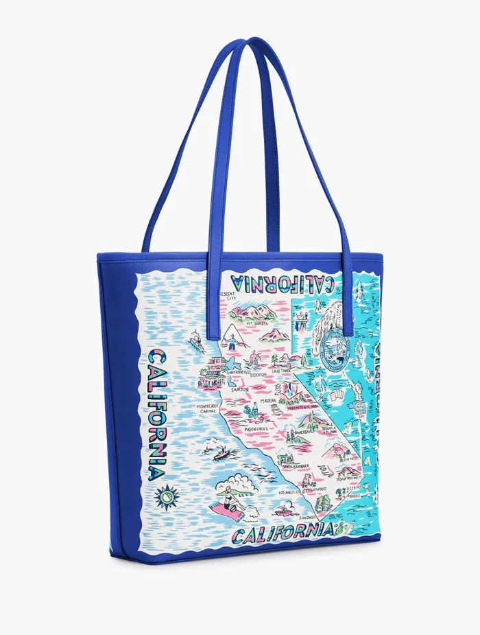 Women Handbags Talbots Destination Tote Bag Maliblue Multi