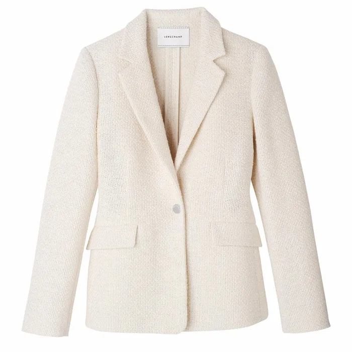 Women Jacket Ecru Longchamp Coats and Jackets