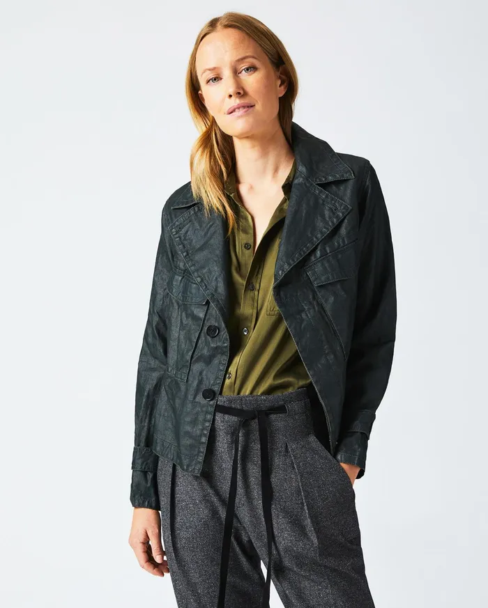 Women Jackets and Outerwear Billy Reid Field Jacket Forest Green