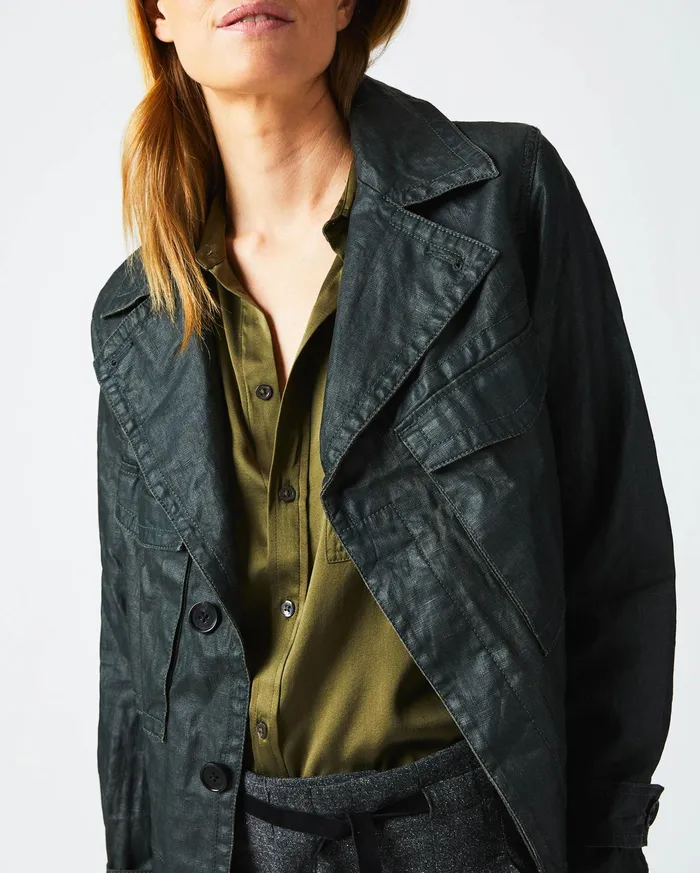 Women Jackets and Outerwear Billy Reid Field Jacket Forest Green