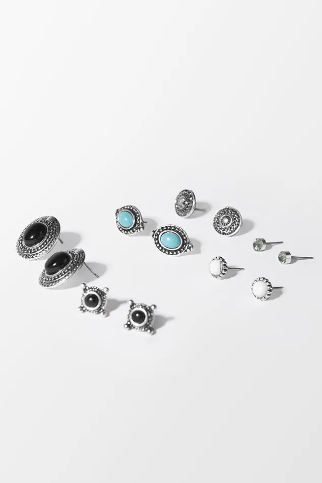 Women Jewellery Cupshe Katerina Geometric Tophus Alloy Earring Multicolor