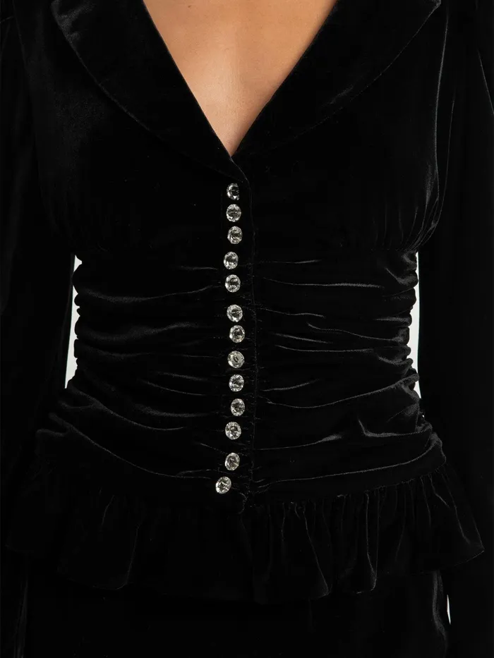 Women Josie Velvet Top Nana Jacqueline Tops