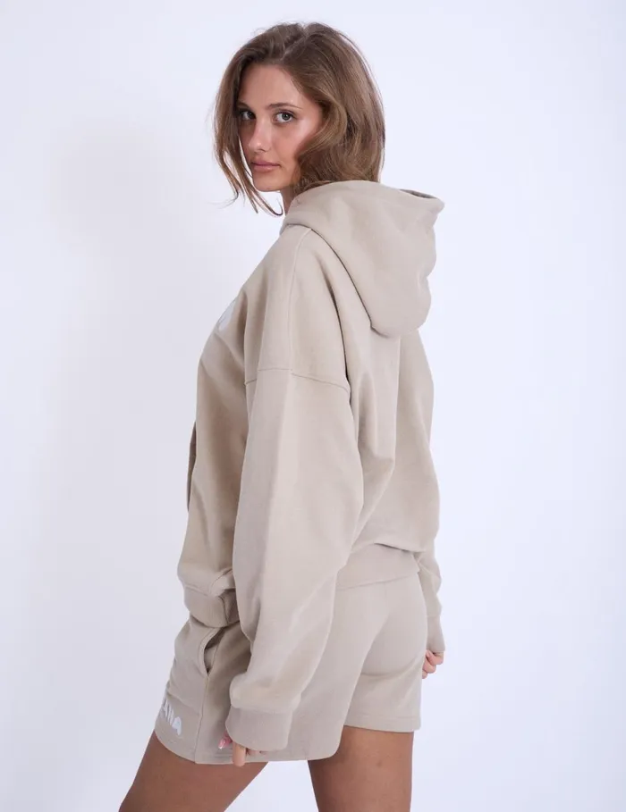 Women Kaiia Design Embroderied Bubble Print Hoodie Stone Stone Public Desire Sweatshirt and Hoodies