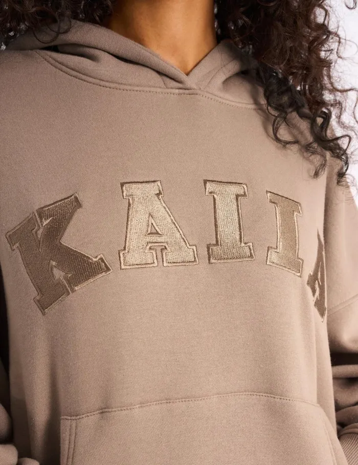 Women Kaiia Slogan Oversized Hoodie Latte Latte Public Desire Sweatshirt and Hoodies