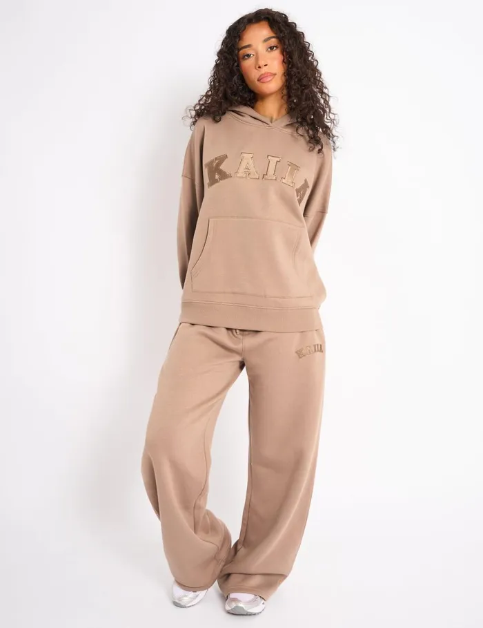 Women Kaiia Slogan Oversized Hoodie Latte Latte Public Desire Sweatshirt and Hoodies