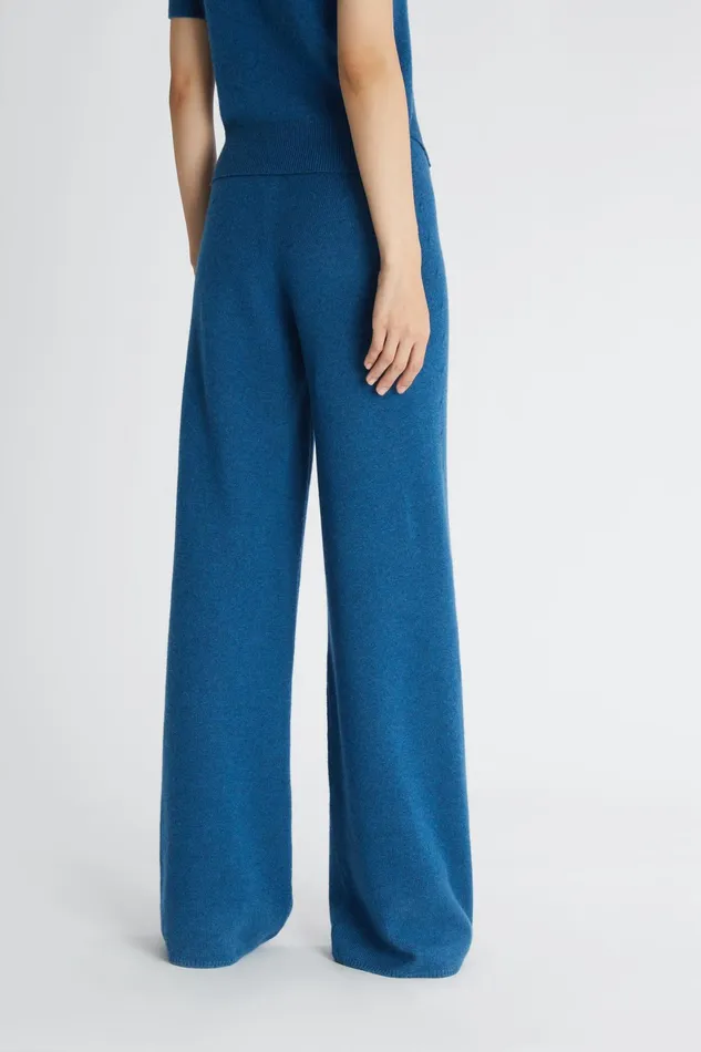 Women Knitwear Ermanno Scervino Cashmere Taupe Palazzo Pants 8211 Ermanno Scervino Taupe