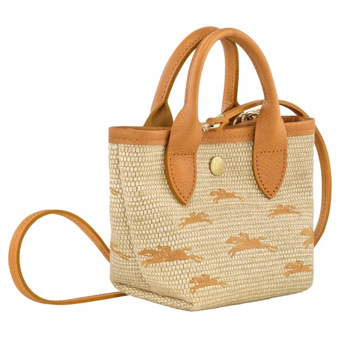 Women Le Panier Pliage XS Basket Apricot Longchamp Handbags