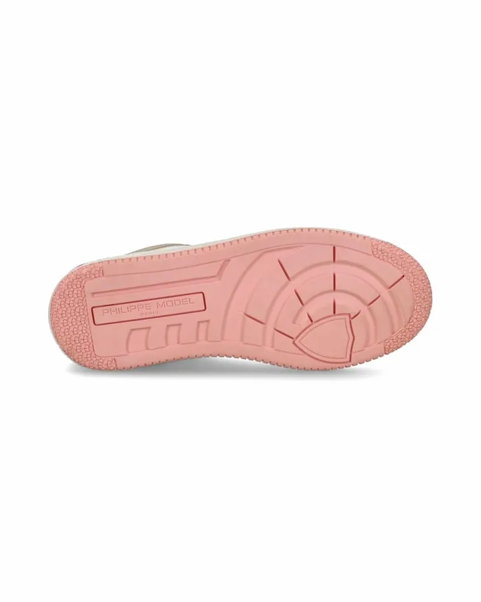 Women Lyon Sneakers WhiteRose Shoes Philippe Model Paris Low