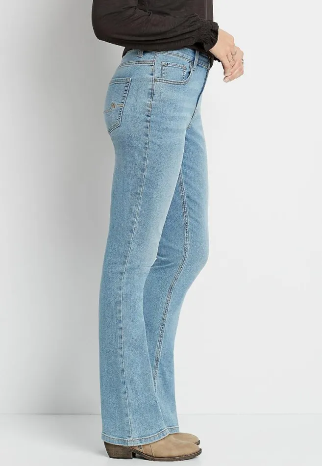 Women M Jeans By Maurices High Rise Light Wash Slim Boot Jean Maurices Jeans