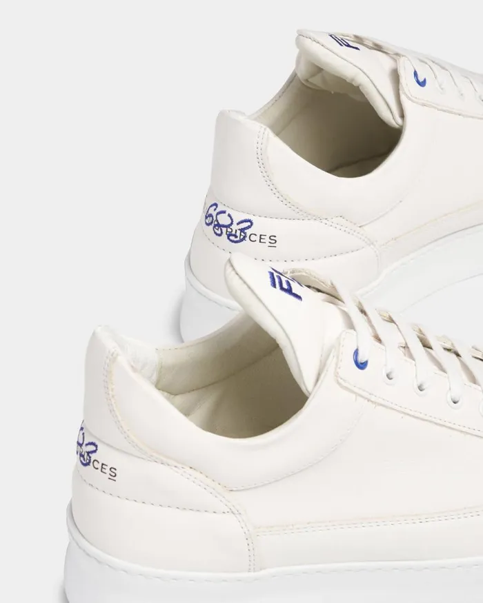 WomenMen Filling Pieces Sneakers Low Top Plain 683 Organic White