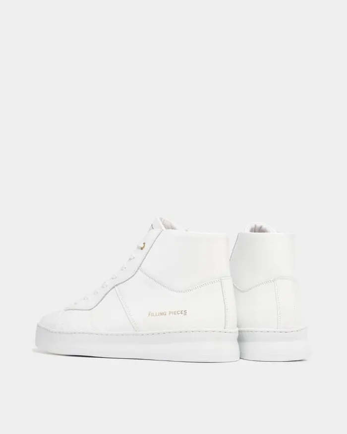 WomenMen Filling Pieces Sneakers Mid Plain Court White