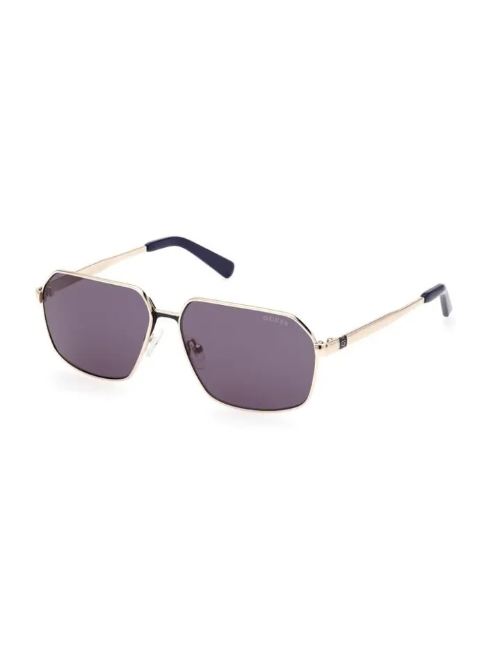 WomenMen GUESS Sunglasses Otto Navigator Metal Sunglasses 32v Gold