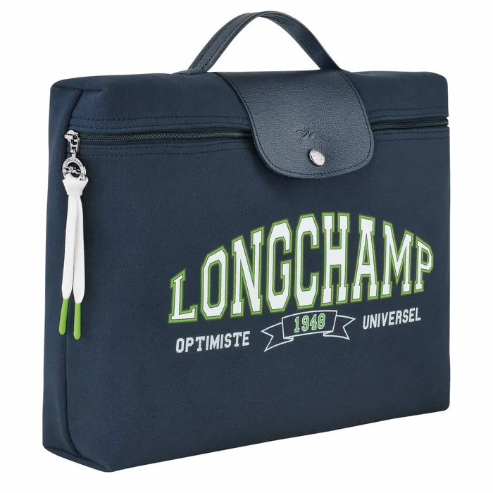 WomenMen Le Pliage Collection Briefcase Navy Longchamp Briefcase