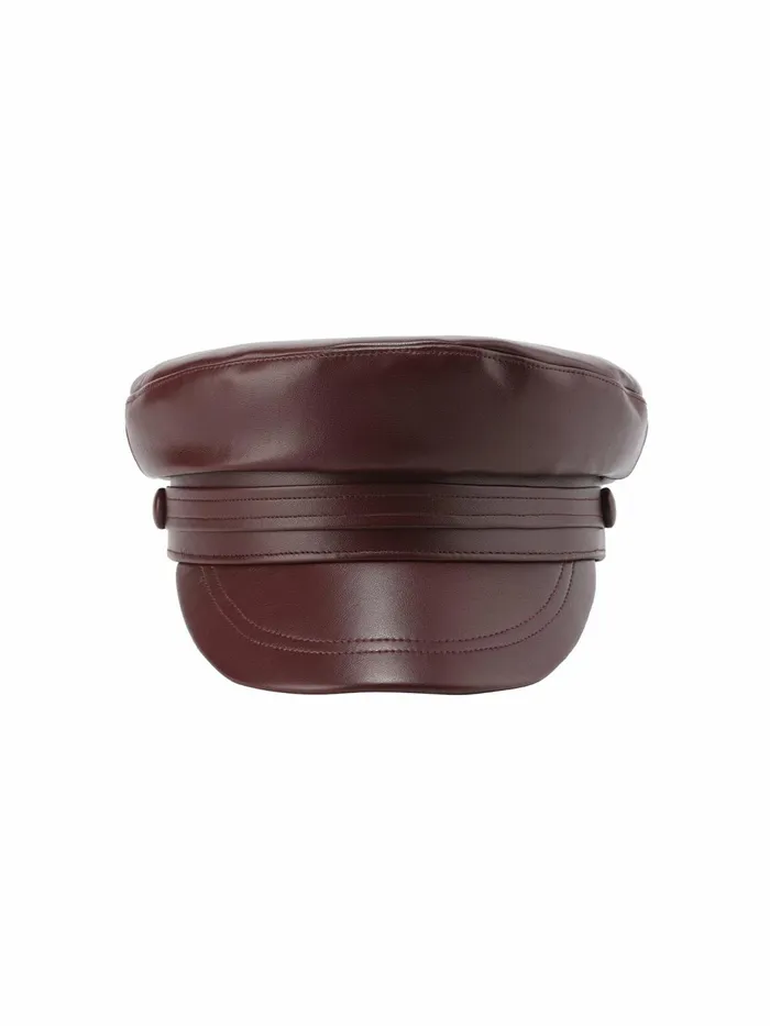 Women Mirabel Faux Leather Hat Nana Jacqueline Hats