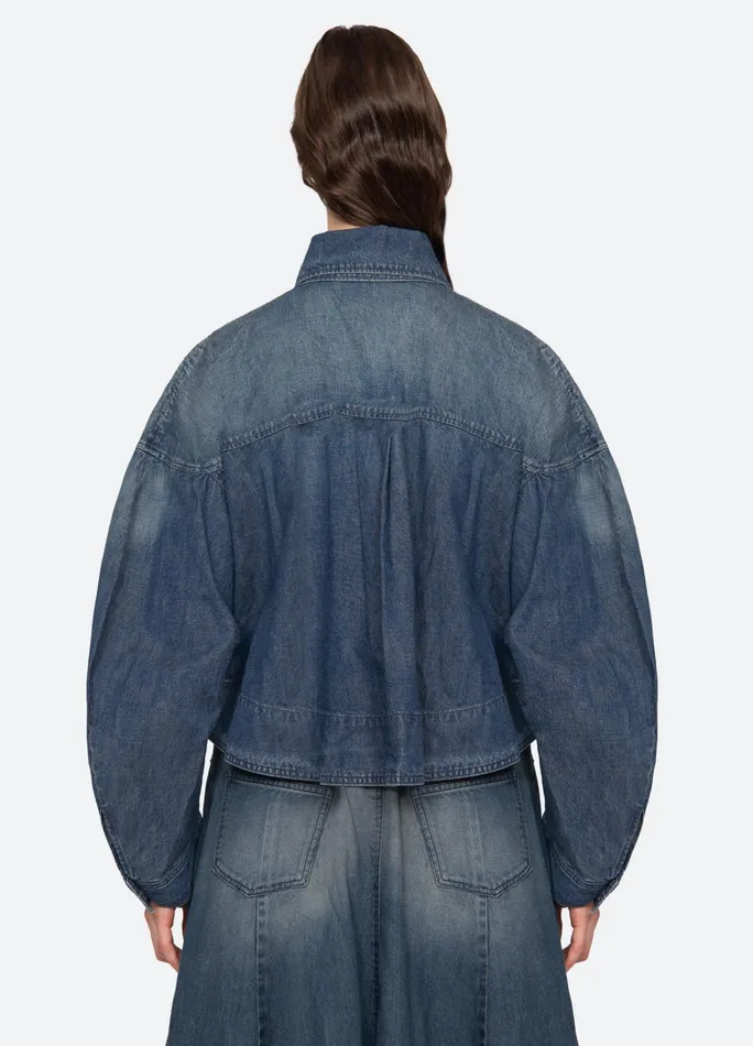 Women Outerwear Sea New York Amari Shirt Jacket Blue