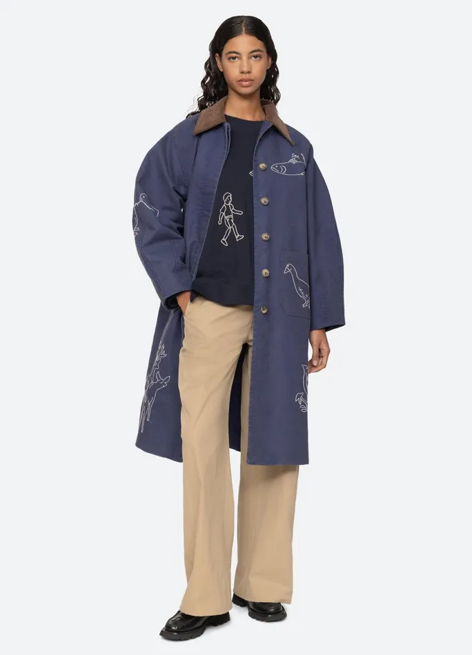 Women Outerwear Sea New York Demi Coat Blue