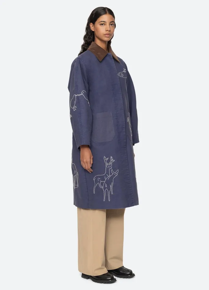 Women Outerwear Sea New York Demi Coat Blue