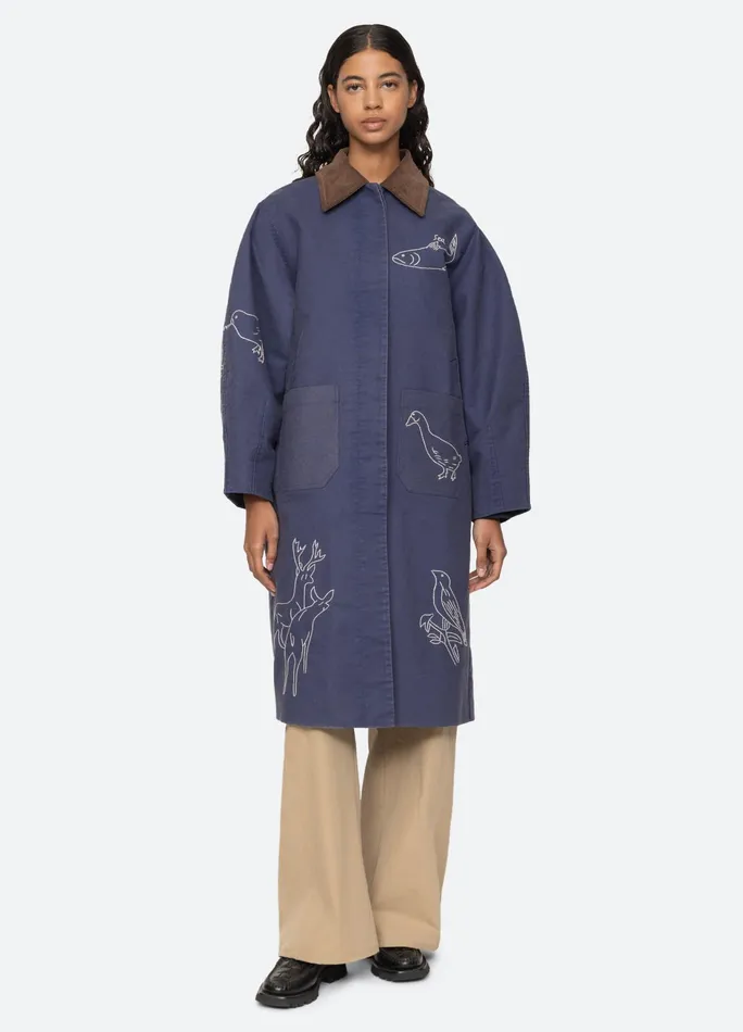 Women Outerwear Sea New York Demi Coat Blue