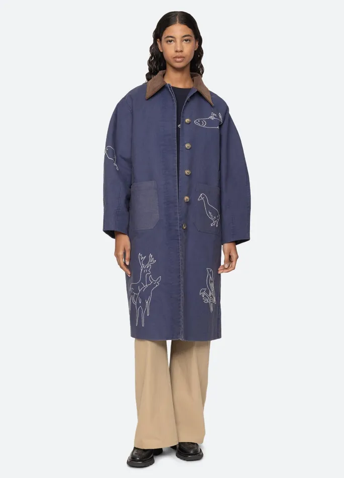Women Outerwear Sea New York Demi Coat Blue