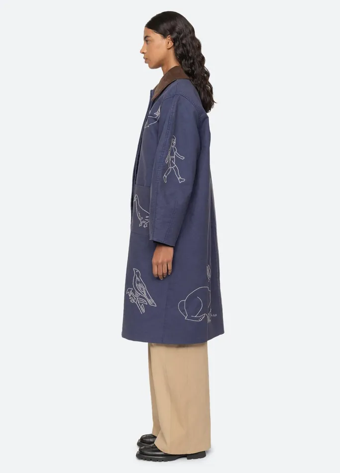 Women Outerwear Sea New York Demi Coat Blue