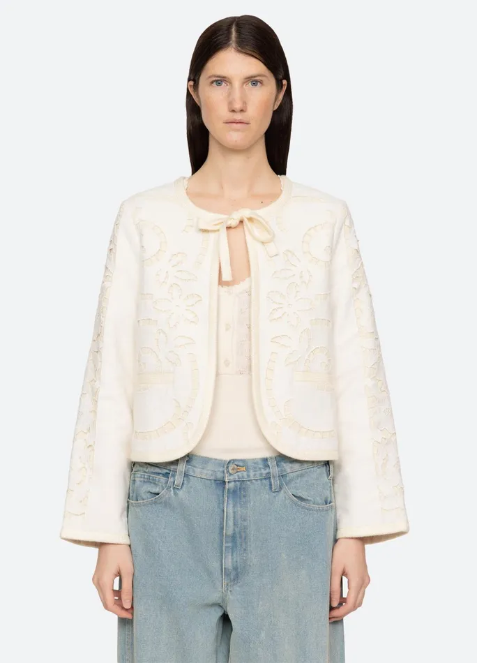 Women Outerwear Sea New York Edith Jacket White