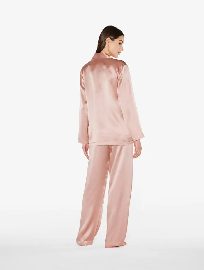 Women Pajamas La Perla Powder Pink Silk Pajama Set