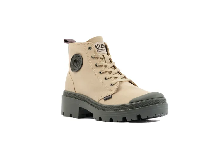 Women PALLABASE TWILL Palladium Heel Boots