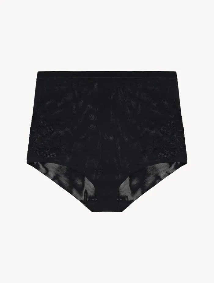 Women Panties La Perla Highwaisted Briefs In Black Stretch Tulle