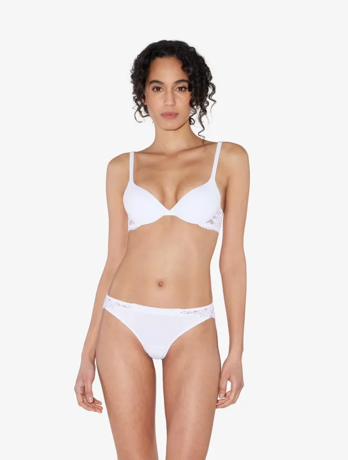 Women Panties La Perla White Cotton Thong