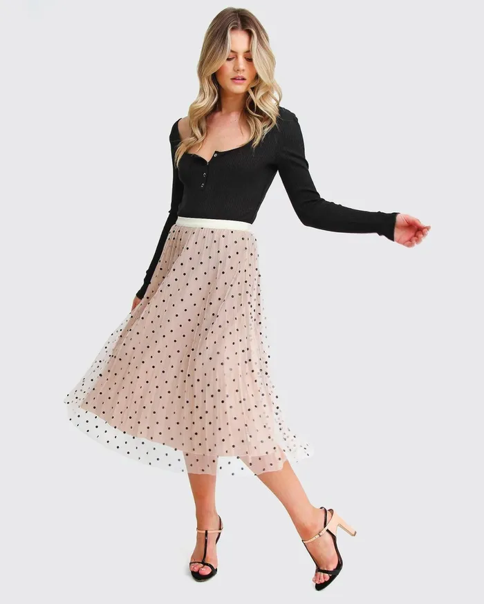 Women Pants and Skirts Belle and Bloom Mixed Feeling Reversible Skirt 8211 Beige