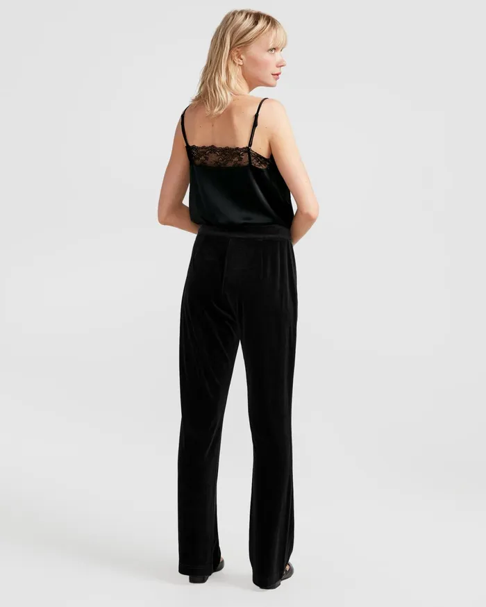 Women Pants and Skirts Belle and Bloom Reverie Velvet Pant 8211 Black