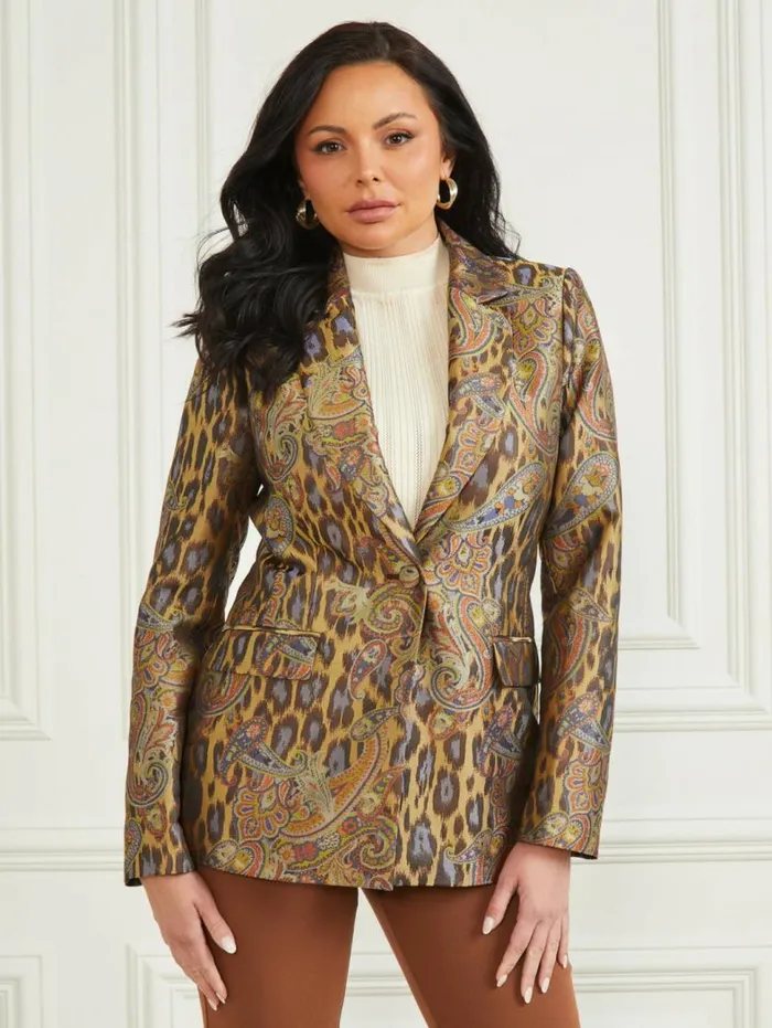 Women Phoenix Rising Jacquard Blazer Phoenix Rising Jacquard Marciano Jackets Women Phoenix Rising Jacquard Blazer Phoenix Rising Jacquard Marciano Jackets