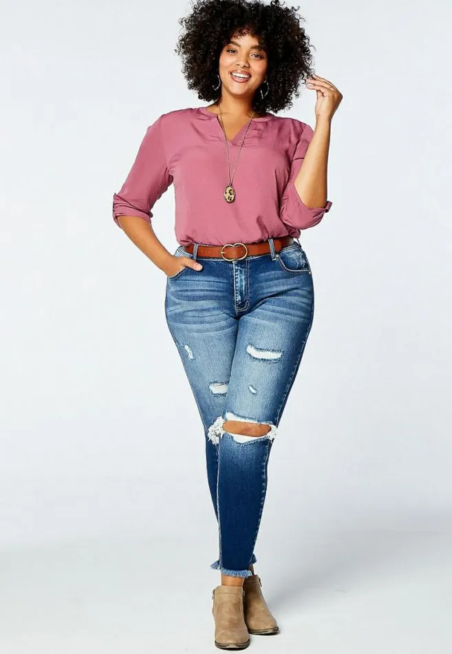 Women Plus Size Kancan High Rise Curvy Dark Destructed Skinny Jean Maurices Plus Jeans Women Plus Size Kancan High Rise Curvy Dark Destructed Skinny Jean Maurices Plus Jeans