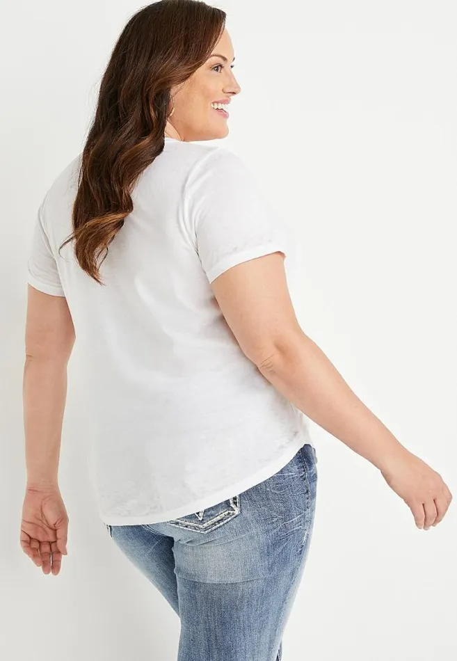 Women Plus Size Pineapple Graphic Tee Maurices Plus Tops