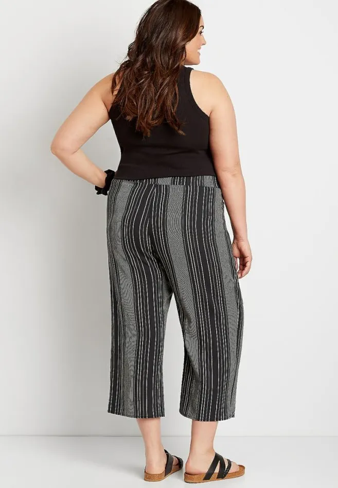 Women Plus Size Striped Flyaway Pant Maurices Plus Bottoms