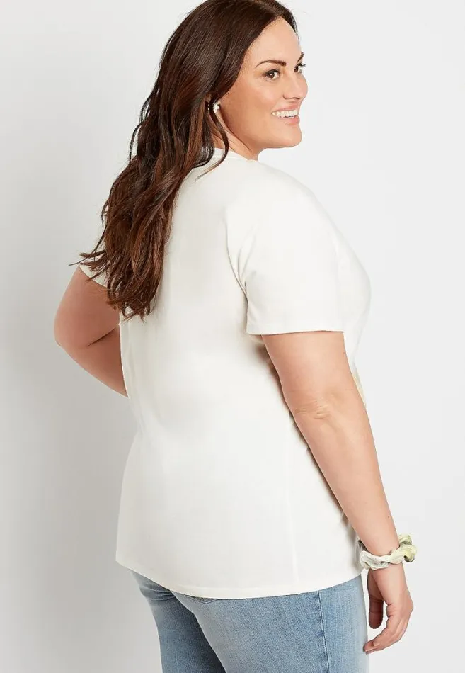 Women Plus Size Woodstock Oversized Graphic Tee Maurices Plus Tops