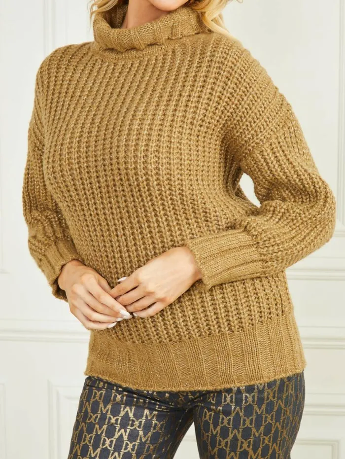 Women Promise WoolBlend Sweater Cider Gold Multi Marciano Tops And Sweaters
