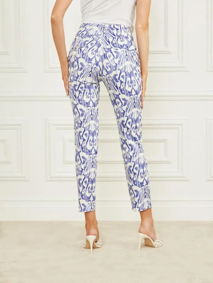 Women Shelly Printed Pant Substance Blue Print Marciano Bottoms Women Shelly Printed Pant Substance Blue Print Marciano Bottoms