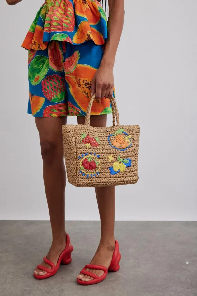 Women Shorts Damson Madder Pull On Shorts 8211 Papaya Print