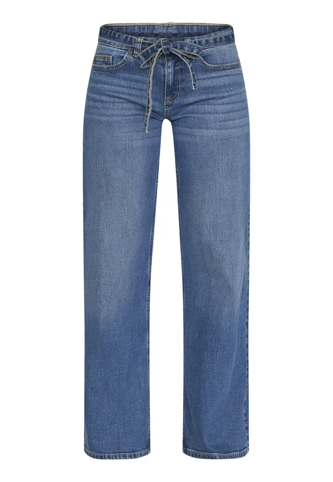 Women Sisters Point Pants and Jeans ONEABELTJE Mid Blue Wash