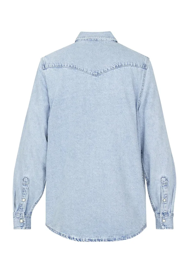 Women Sisters Point Shirts and Blouses OSASH4 L Blue Wash