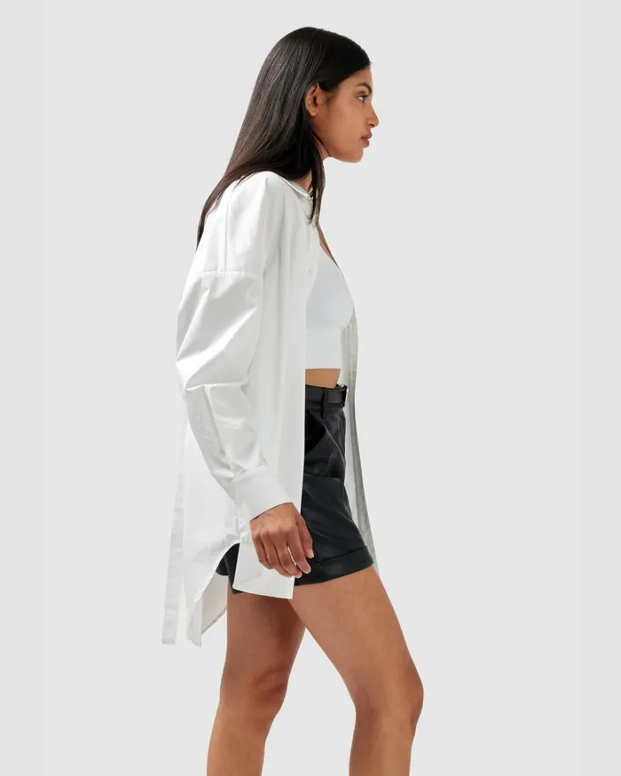 Women Tops Belle and Bloom Into You Oversized Shirt 8211 White