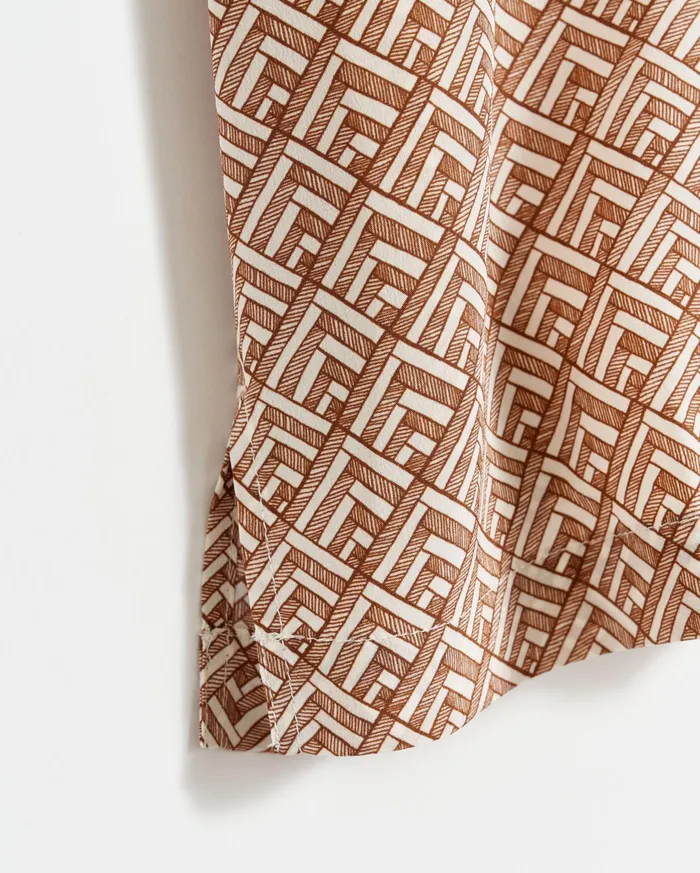 Women Tops Billy Reid V Pleat Blouse Creambrown