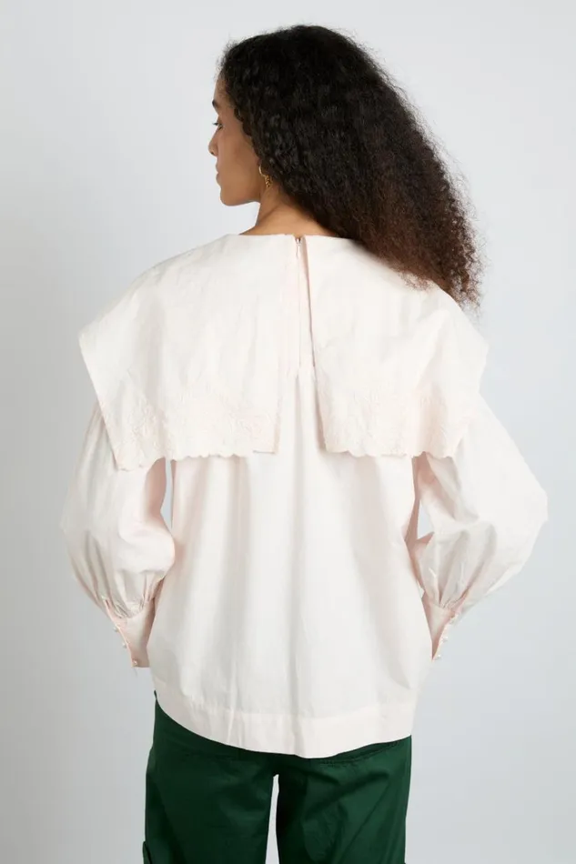 Women Tops Damson Madder Embroidered Candy Blouse 8211 Pink