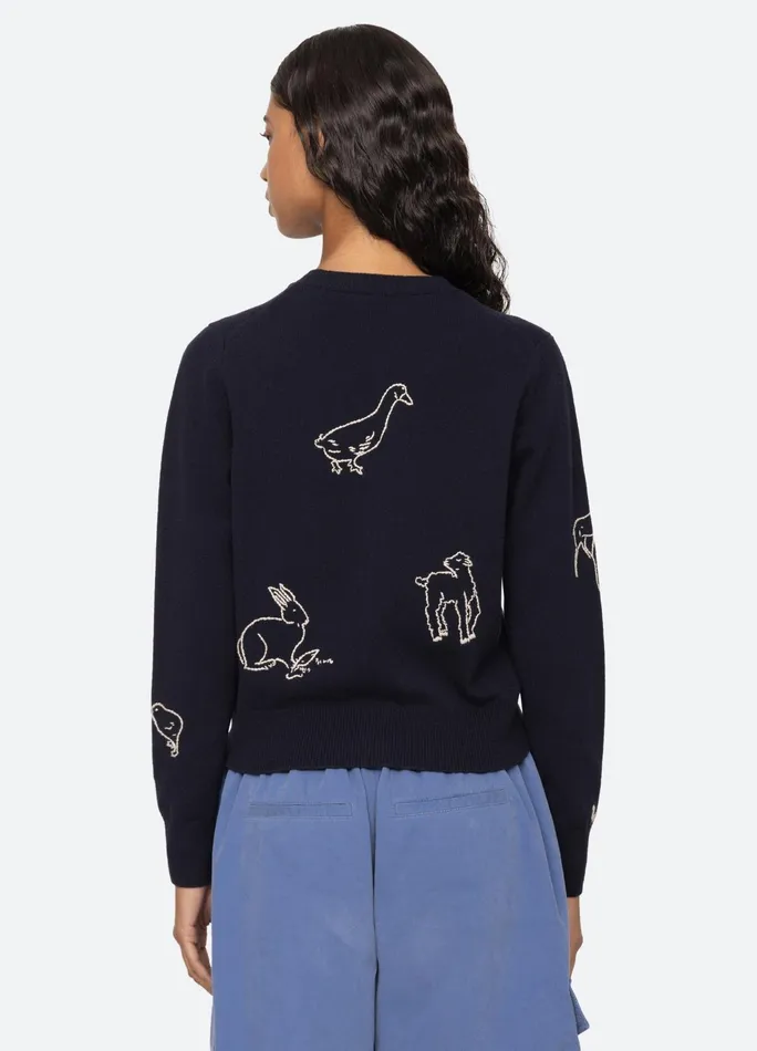 Women Tops Sea New York Demi Cardigan Navy