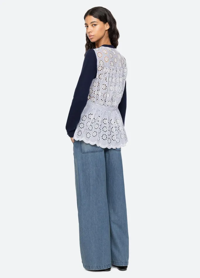 Women Tops Sea New York Lennon Cardigan Navy